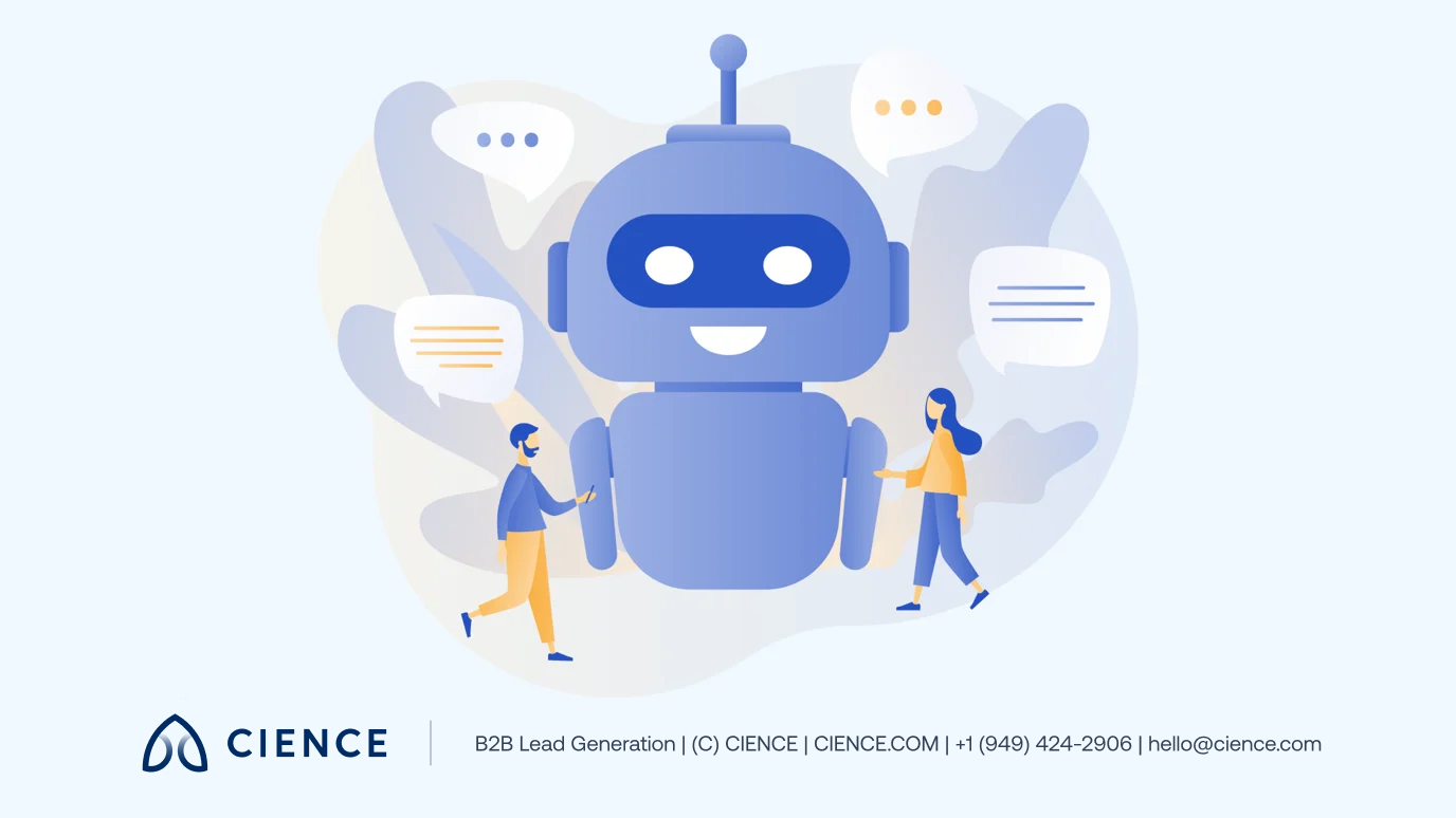 B2B chatbot providing 24/7 automated support and meeting scheduling for sales teams